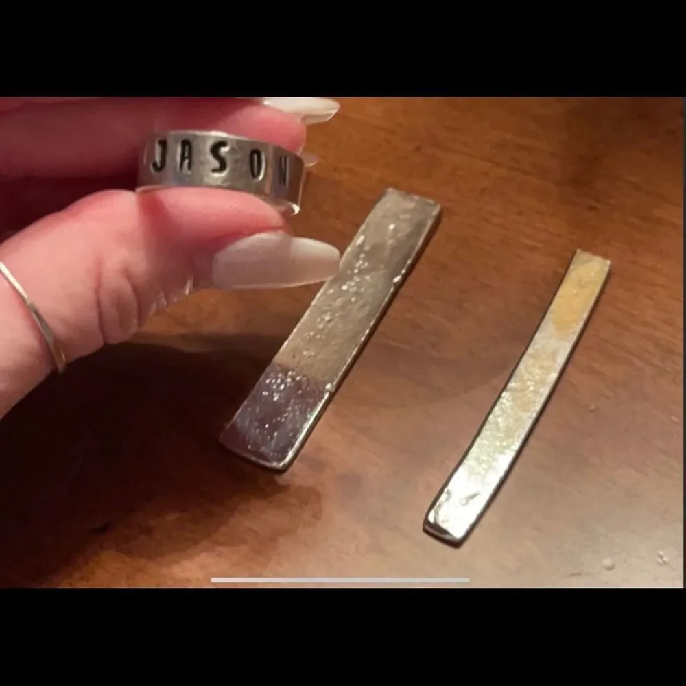 Handmade pewter rings for him/her‎ customize yours